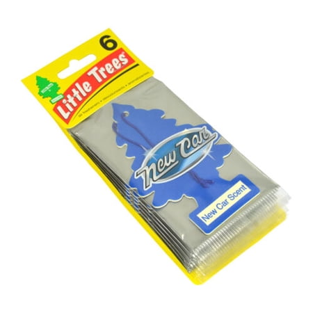 Little Trees Car Air Freshener New Car Scent (Pack Of 6)
