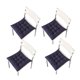 thumbnail image 1 of Xiao Hua Cojín de Asiento Cuadrado Azul Oscuro -4 Piezas, 15.75 X 15.75 Pulgadas, con Correas, Adecuado para Cocina, Comedor, Oficina y Cojines para Sillas de Oficina en Casa, 1 of 6