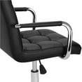 thumbnail image 2 of Yaheetech Modern Height Adjustable PU Leather Office Chair, Black, 2 of 9