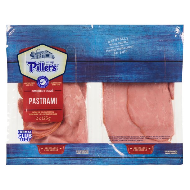 Piller's Pastrami, 2 x 125g Walmart.ca