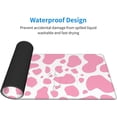 thumbnail image 4 of Pink Cow Print Gaming Mouse Pad Large XL Desk Mat Long Extended Pads Big Mousepad for Home Office Decor Accessories 31.5 X 11.8 Inch, 4 of 6