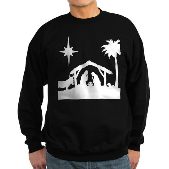 CafePress - Nativity Scene Sweatshirt - Classic Crew Neck Sweatshirt