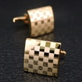 thumbnail image 3 of Shenmeida 4 Pairs Men's Cuff Links High Durability Polish Surface Copper Cufflinks Set for Men Wedding Business Classic Shirt Cuff Links Set, 3 of 6