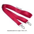 thumbnail image 2 of Unique Bargains 59' Shoulder Strap, 0.98' Width Nylon Adjustable Replacement Strap with Metal Swivel Hooks, Red, 2 of 5