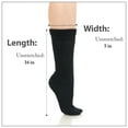 thumbnail image 3 of Basico Lightweight Slouchy socks for women | Black Slouch Socks for Girls | Scrunch Socks | (3PK, Shoe Size 5-9 1/2), 3 of 6