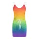 thumbnail image 4 of Vestido de tirantes sin mangas con estampado elegante de verano para mujer OAVQHLG3B Store  lin121212, 4 of 5