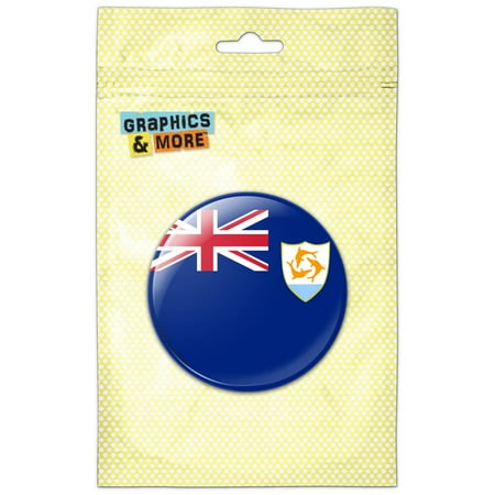 

Anguilla National Country Flag Refrigerator Button Magnet