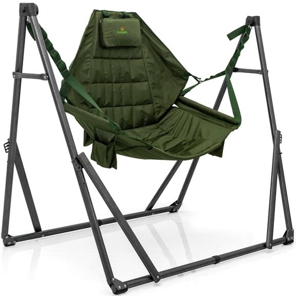 Tranquillo Hammock Chair 1-Person Chair Hammock with Hammock Stand, Green