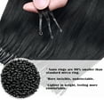 thumbnail image 4 of SEGO 100% Remy Human Hair Extensions Micro Loop Hair Extension Nano Micro Bead Ring Thick Hair Piece Clearance, 4 of 8