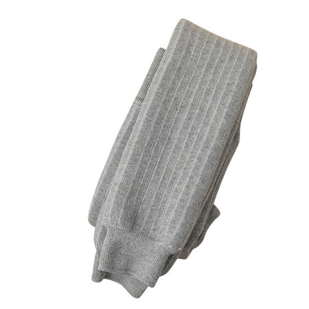 

koaiezne Toddler Kids Baby Girls Cotton Thick Lined Warm Leggings Knitted Pantihose Stretchy Basic Ninth Length Pants Pantyhose For Winter Stocking Kids Big Girl Pants Size 12