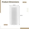 thumbnail image 4 of 30PCS Empty Deodorant Containers, 2.5oz White Plastic Refillable Twist-Up Tubes, Bottom-Fill Elliptical Balm Containers, Ideal for Homemade DIY Deodorant, Aromatherapy & Lotion, 4 of 5