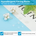 thumbnail image 3 of Uxcell 1000 Pcs Silicone Earring Backs for Studs, Clear 3 x 3 x 3.5mm / 0.12 x 0.12 x 0.14, 3 of 5