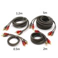 Car Audio Signal Cable 0.55M Pure Copper Wire Audio Cord Power