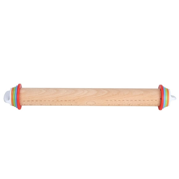 Nikou Rouleau à pâtisserie - Rouleaux de pâte Amovibles à épaisseur réglable pour bâton de Farine manipulant la Poudre antiadhésive avec Balance pour Cuisine/Boulangerie(43cm)