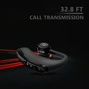 Bluetooth Headset, V4.1 Ultralight Wireless Headphone Cell Phone Earpiece with Mic Headsetcase, Volume Control, Earbud for iPhone, Android,Samsung Smartphone