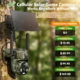 thumbnail image 2 of 4G LTE Cellular Trail Camera, 2K Wildlife Hunting Camera, Solar Powered Game Camera, 360° View Deer Camera, PIR Motion Activation, Color Night Vision, IP66, No Supported WiFi, 2 of 8