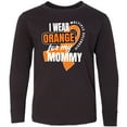 thumbnail image 3 of Inktastic I Wear Orange For My Mommy Multiple Sclerosis Awareness Long Sleeve Youth T-Shirt, 3 of 5