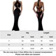thumbnail image 2 of Vestido ajustado ahuecado Sexy Ygjytge color sólido cuello redondo traje de vacaciones Negro T S para Mujer, 2 of 9