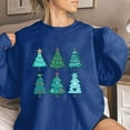 thumbnail image 1 of Jienlioq Hauts pour Femmes Mode Tendance Manches Longues Col Rond T-Shirt Imprimé Blouse Ample Chandails en Molleton Sans Capuche Cyberlundi, 1 of 4