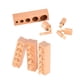 thumbnail image 1 of Materiales educativos para mini bloques de cilindros, zócalo de cilindro con perilla Bloque de cilindros de zócalo de cilindro de madera con zócalo Confiabilidad excepcional, 1 of 8