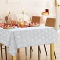 thumbnail image 2 of Tablecloth 54x72 Inches for Rectangle Tables,Snowflake Table Cloth for Kitchen Dining Indoor, Fall Outdoor Table Cover for Party Picnic, 2 of 6
