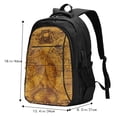thumbnail image 5 of Daiia Vintage Map Pattern USB Charging Backpack for Men and Women, Anti-Theft Backpack,Travel Backpack,School Backpack,College Backpack,Laptop Backpack, 5 of 7