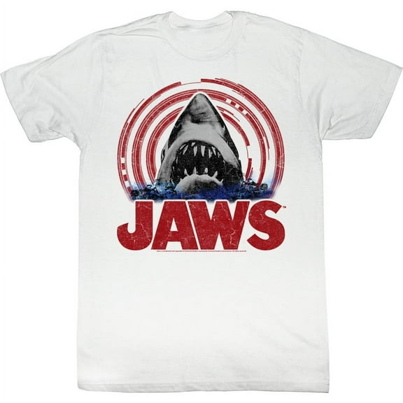 Jaws Movies Jaws Spiral Adult Short Sleeve T Shirt