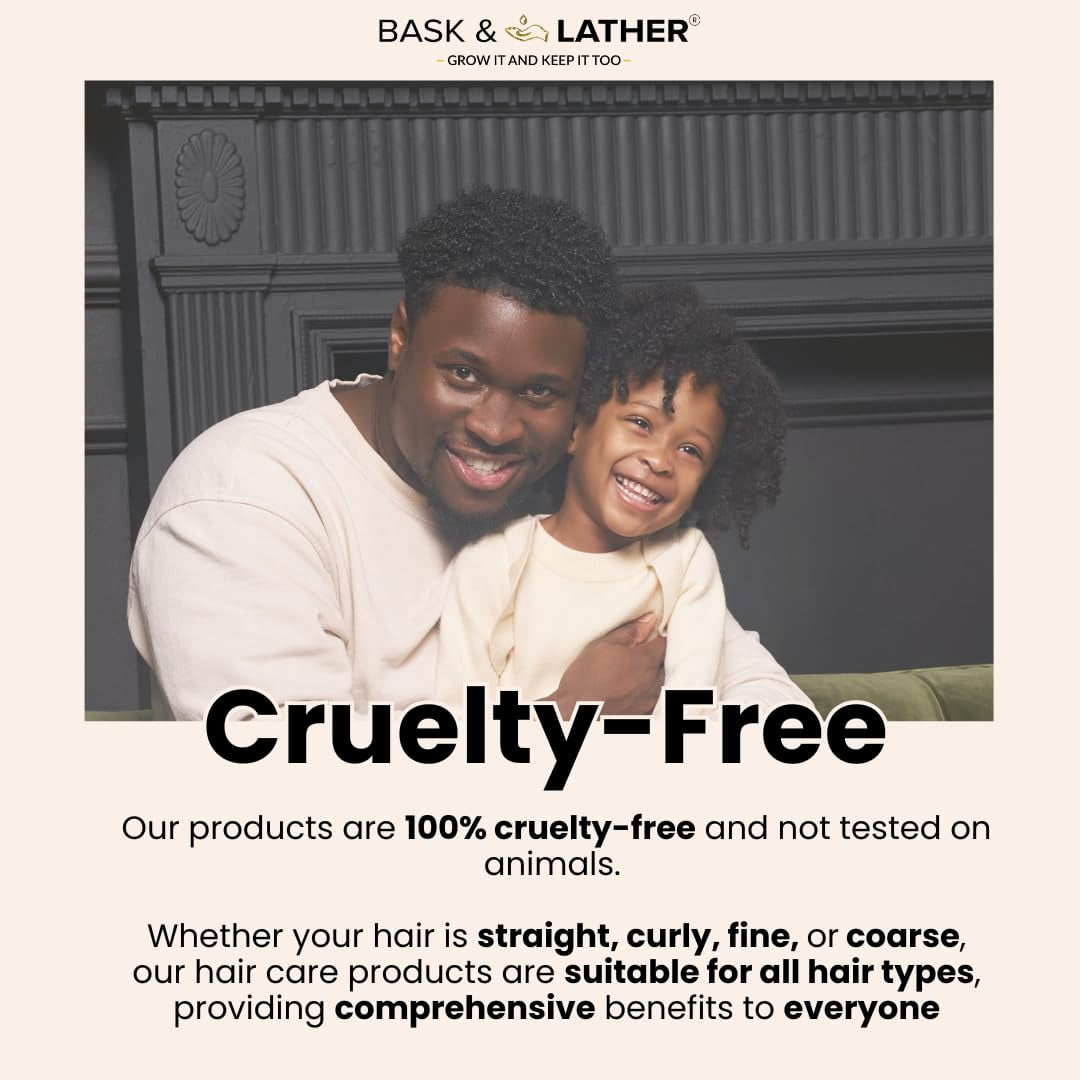 Bask & Lather Scalp Hair Growth Stimulator Oil, For All Hair Types, 2 oz