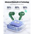 thumbnail image 4 of Auriculares inalámbricos Bootos Bluetooth 5.4 IP7 Green, 4 of 8