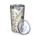 thumbnail image 2 of Pioneer Flower and Butterfly 10oz Tumblers Stainless Steel Tumbler with Lid and Straw,Vacuum Insulated Double Wall Travel Tumbler Cups with Cleaning Brush for Coffee, Tea, 2 of 4