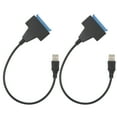 thumbnail image 3 of Cable SATA US Tofor, 2 uds., carcasa larga portátil USB 2,0 US para Cable de interfaz SATA para Cable SATA, acabado de lujo, 3 of 9