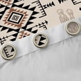 thumbnail image 4 of Homewish Rustic Western Aztec Blackout Curtains Set of 2 (52x84 Each),Boho Bohemain Tribal Window Curtains,Country Farmhouse Lodge Curtains and Drapes For Adult,Ultra Soft Home Decor, 4 of 6