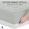 thumbnail image 3 of Full-XL Size- 3 Piece 800 GSM Down Alternative 3 Inch Thick Upto 15" Deep Pocket Fitted Mattress-Topper Protector for Extra Soft Comfortable Sleep for All Season- Full-XL(54X80 Inche), Light Grey, 3 of 5