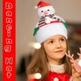 thumbnail image 4 of Fridja Animated Christmas Hat with Music Plush Christmas Doll Hat Dancing Singing Glowing Santa Hat, 4 of 5