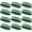 Green / White / Green, variant on COUVER Sports White Striped Terry Cloth 2 Colors Head Sweatband, 12PCS Bulk Set, Hot Pink/White/Hot Pink