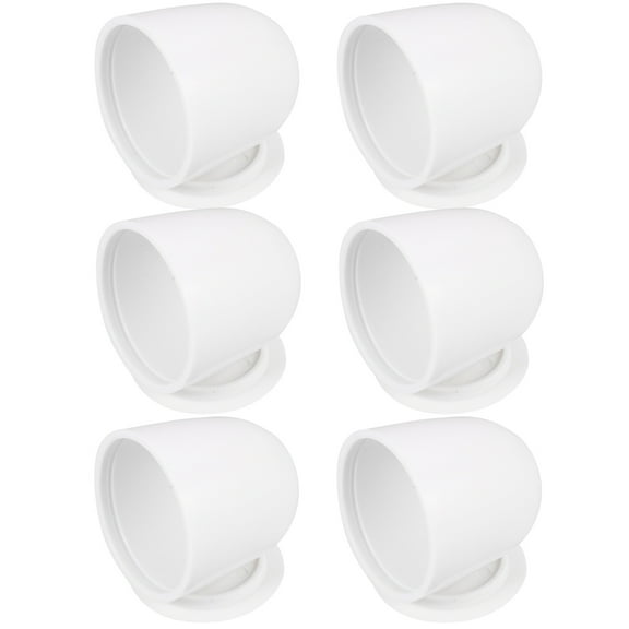 Raindrops Toilet Accessories Toilet Seat Hinge Cover Caps Plastic 6Pcs 1.5X1.4X1.4In