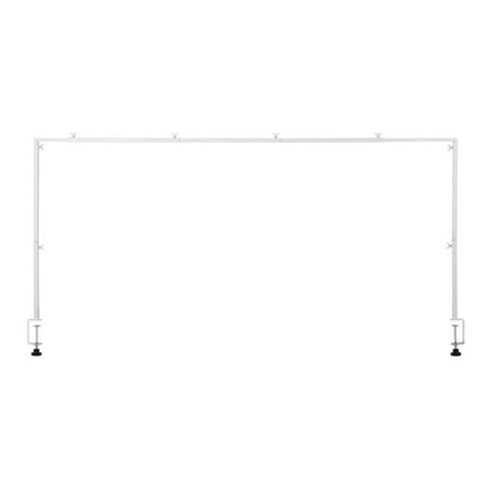 Over Table Rod Stand with Clamps, 28-98in Adjustable Metal Arch Kit for Party Decorations, Wedding Table Garland, Balloon Arch, Durable Steel Frame