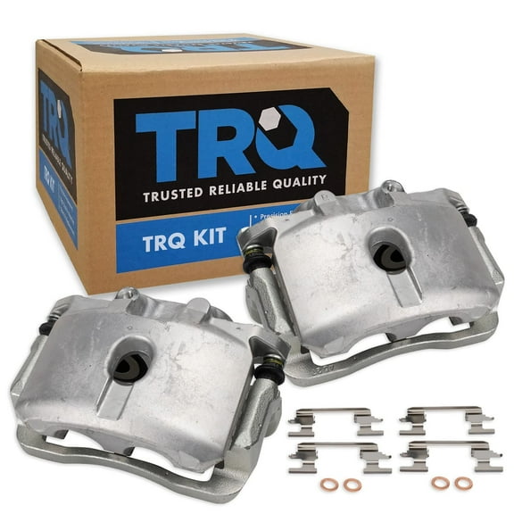 TRQ Rear Brake Caliper Set Compatible with 02-06 Cadillac 02-14 Chevrolet GMC