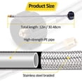 thumbnail image 2 of Manguera de Propano RV de 1/4 NPT, Conector Flexible de Acero Inoxidable de 15 Pulgadas para Tanque de Propano, para Regulador de Dos Etapas (Paquete de 2), 2 of 6