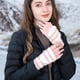 thumbnail image 5 of Guantes de invierno sin dedos, mitones convertibles, forro polar térmico, forro aislante, resistente al viento, cálido para hombres y mujeres, negro, 5 of 5