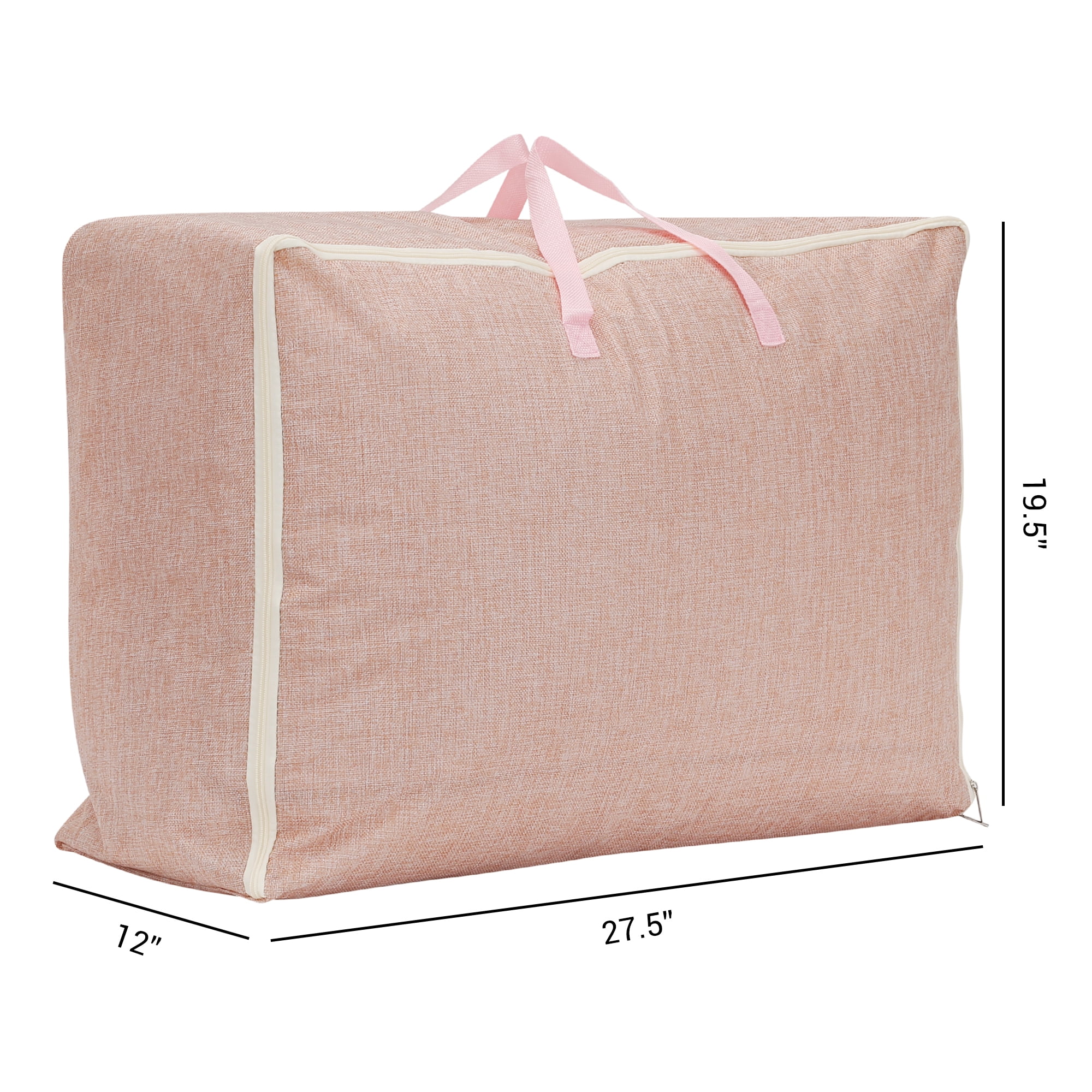 Unique Bargains 1 Pack Clothes Storage Bags Moving Bags Pink 27.5*12*19.5in
