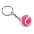 thumbnail image 1 of POWERTI Fuzzy Mini Tennis Ball Keychain in Pink, Large Size 3.8cm, Perfect Gift for Tennis Enthusiasts, 1 of 7