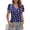 Cherry, variant on Women's Petal Sleeve Tops V Neck Short Sleeve Shirts Summer Casual Tshirts Loose Fit Blouses, S(US 4-6)