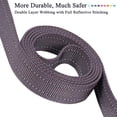 thumbnail image 4 of Correa para perro VIVAGLORY Traffic Handle acolchada, suave y reflectante, color gris, 4 of 6