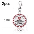 thumbnail image 2 of Etiqueta de perro de apoyo emocional para cachorros industriales, etiquetas de identificación de mascotas de metal para perros de apoyo emocional, ESA, 2 of 5