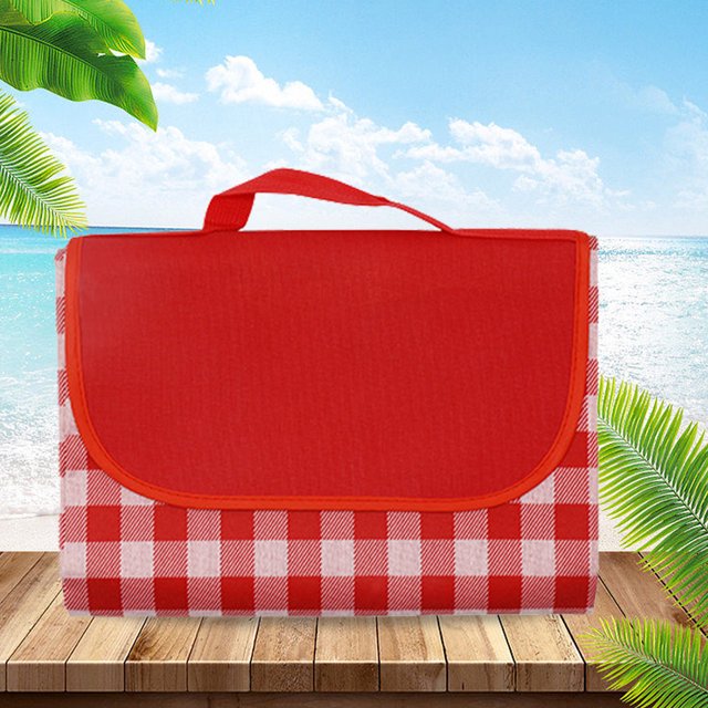 Tapete De Pícnic Manta de playa portátil, tapete de pastizales plegable, accesorios para exteriores (rojo) Sywqhk Para Estrenar