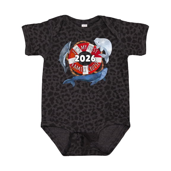 Inktastic It's My First Family Cruise 2026 Boys or Girls Baby Bodysuit