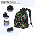 thumbnail image 5 of Picia Colorful Pineapple Large Capacity Backpack Classic Style Backpack Casual Backpack Water-Resistant School Work Travel Outdoor Backpack, 5 of 8
