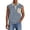 Blue, variant on Men's Horizontal Striped Sleeveless Shirts Washed Tank Tops Button Down Polo Shirt Vintage Solid vest with Chest Pocket,Brown,XXXL