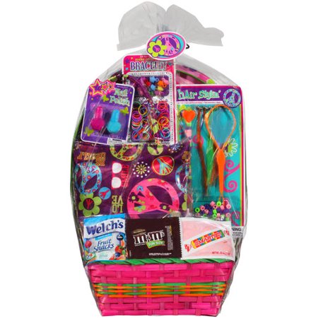 Girls Peace Theme Easter Basket - Walmart.com